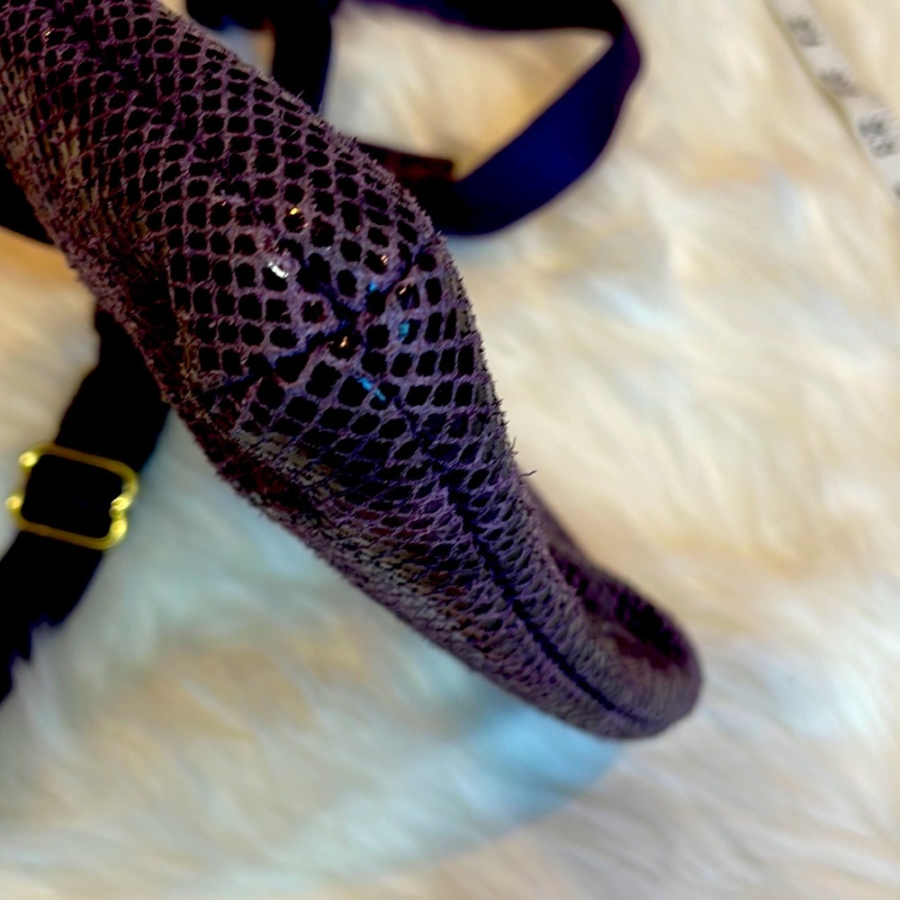 Coach- Purple Python Embossed Crossbody Beautiful… - image 4